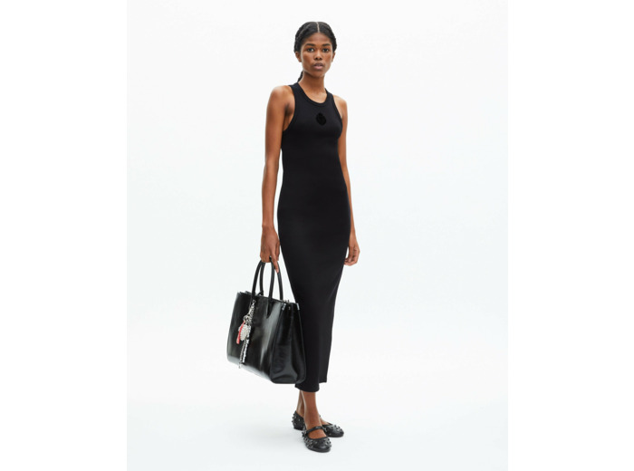 Robe avec flocage black