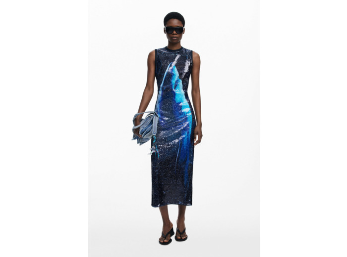 Robe Sans Manches En Maille – Femme