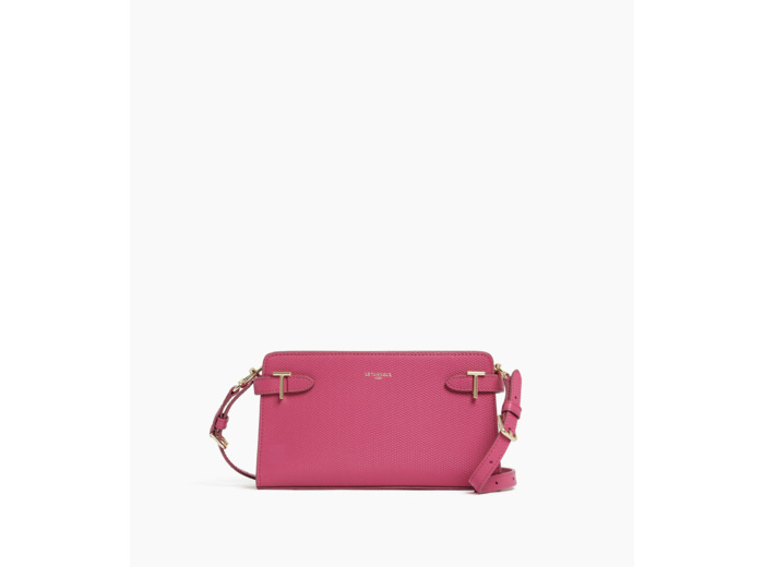 Petit sac à bandoulière Emilie en cuir signature T