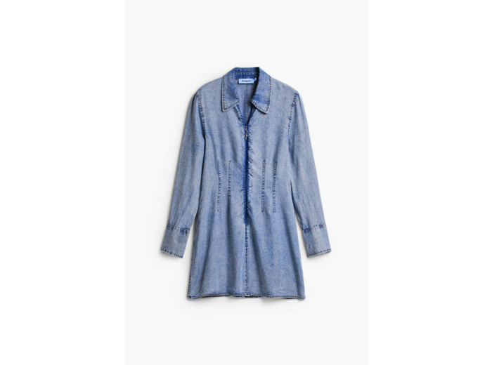 Robe À Manches Longues En Denim – Femme