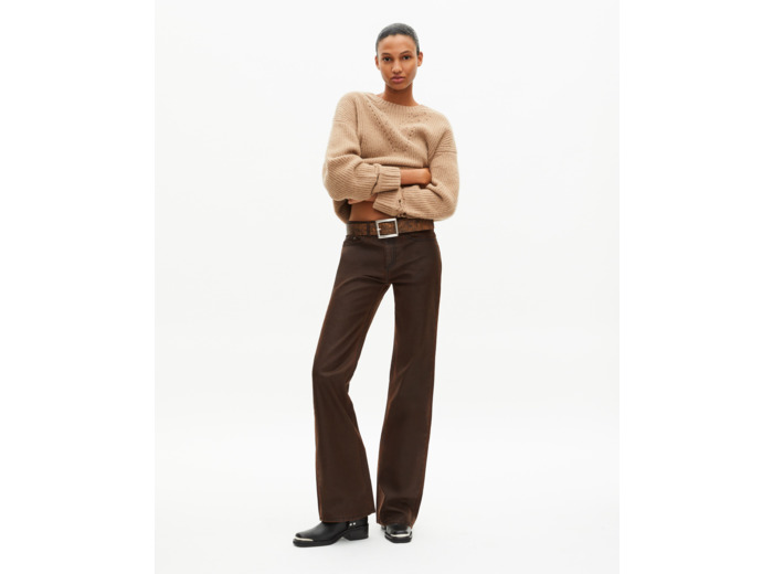 Jean coupe flare marron brown