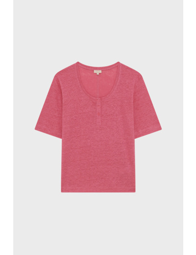 T-shirt large en lin - GISELINE