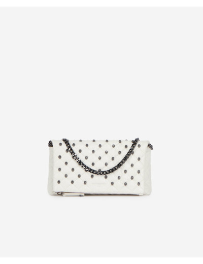 Pochette héritage small en cuir blanc off white