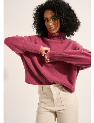 Pull col roulé en cachemire