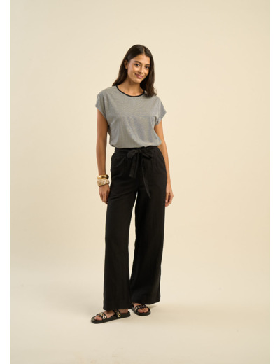 Pantalon jambe large
