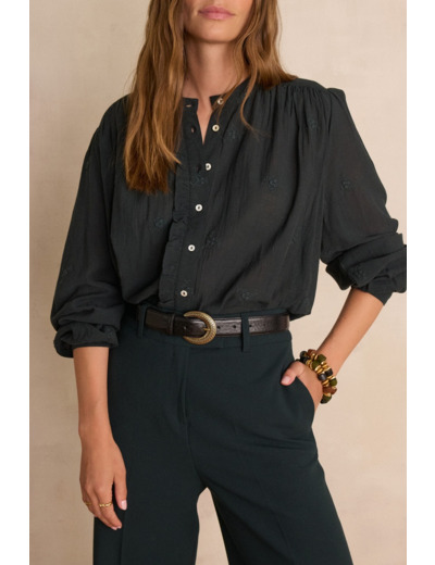 Blouse SANDRA en coton brodée