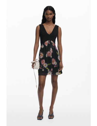 Robe Sans Manches En Tissu – Femme