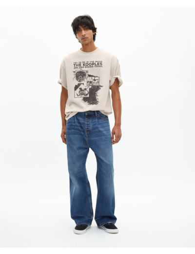 T-shirt avec sérigraphie gris light grey