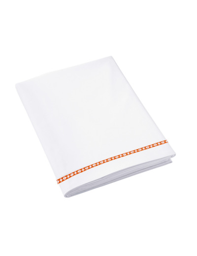 Drap plat à l'ombre des pins| Broderie | Tradition des Vosges