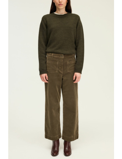 Pantalon large en velours - CHARLENE