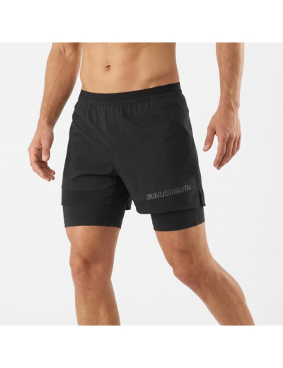 Cross 2In1 Shorts Deep Black