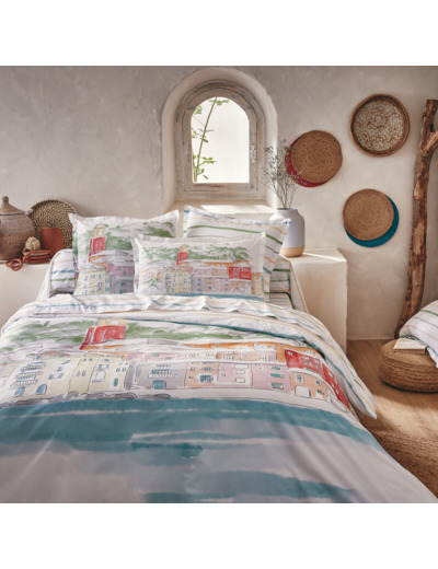 Housse de couette Paysage Varois | Percale | Tradition des Vosges