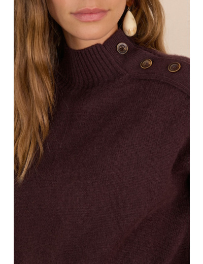 Pull BRADLEY en 100% cachemire col montant