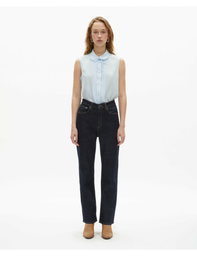 Chemise manche courte baby blue