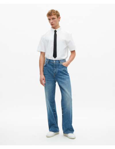Chemise a manches courtes col classique white