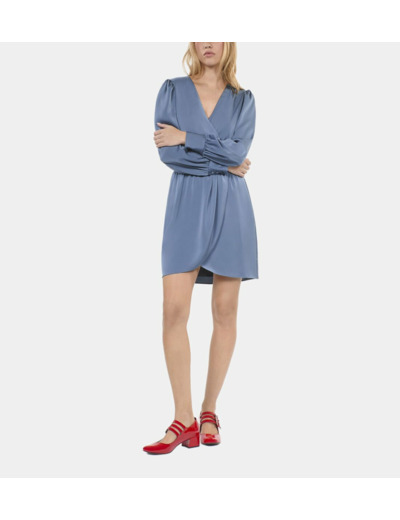 Robe courte bleue