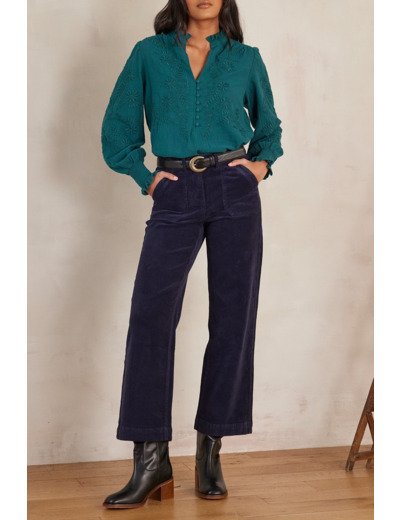 Pantalon SELYNA en velours