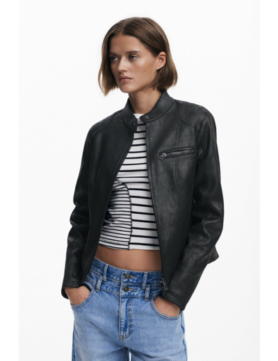 Veste En Similicuir – Femme