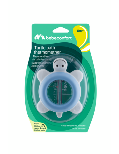Thermométre de bain tortue Bleu