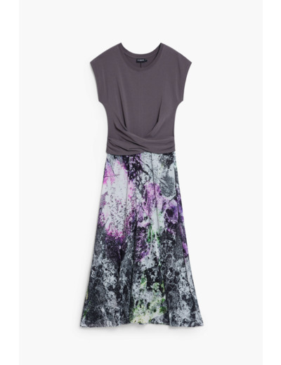Robe À Manches Courtes En Maille – Femme