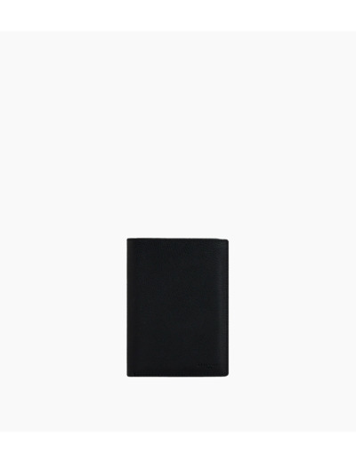 Portefeuille zippé Charles en cuir grainé