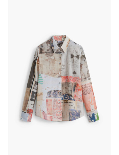Chemise À Manches Longues En Tissu – Femme
