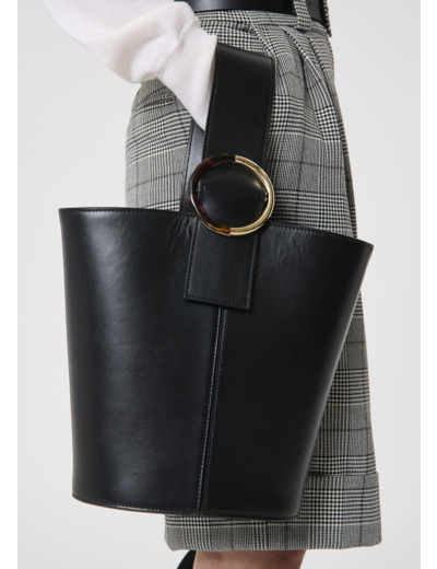 Sac Sophie Noir en Cuir De Veau
