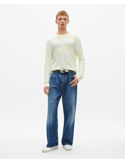 Pull tie and dye yellow - ecru