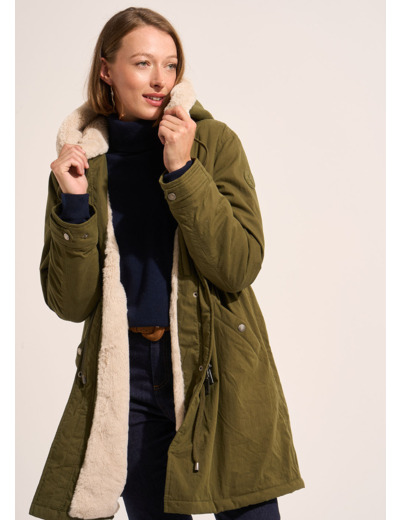 Parka longue à capuche