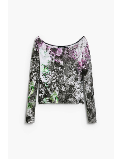 T-Shirt À Manches Longues En Maille – Femme