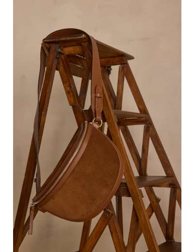 Banane en cuir velours GASTON