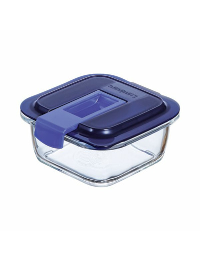 Boite carrée 38cl bleu Easy Box