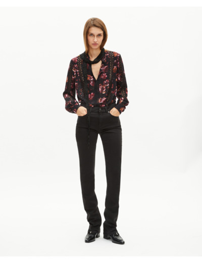Jean slim long noir black