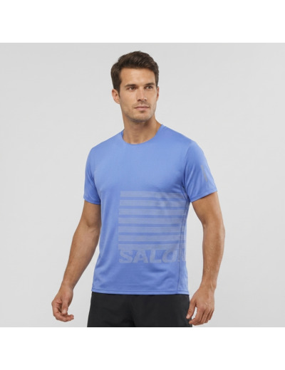 Sense Aero Ss Tee Gfx Ultramarine White