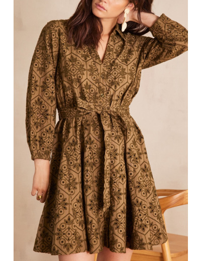 Robe LISE brodée en coton