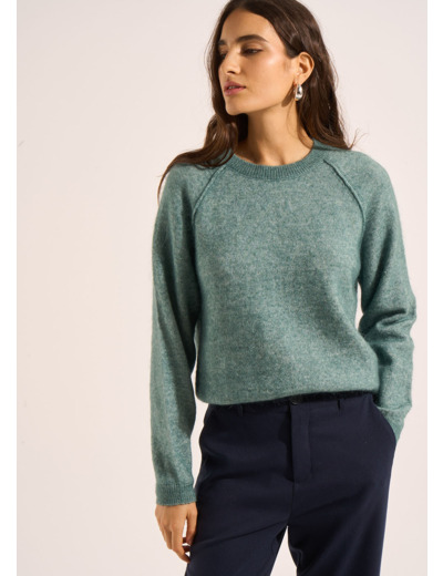 Pull en mohair col rond