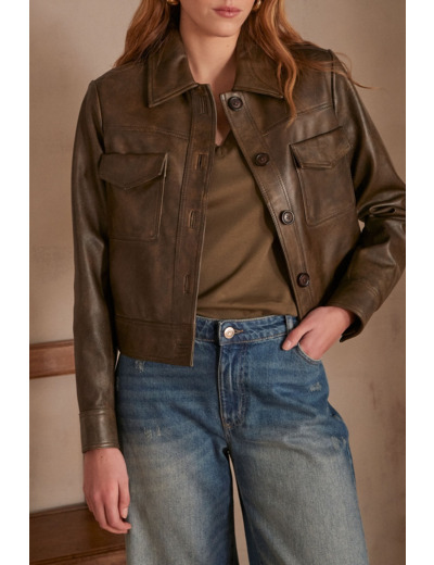 Veste en cuir DONNA