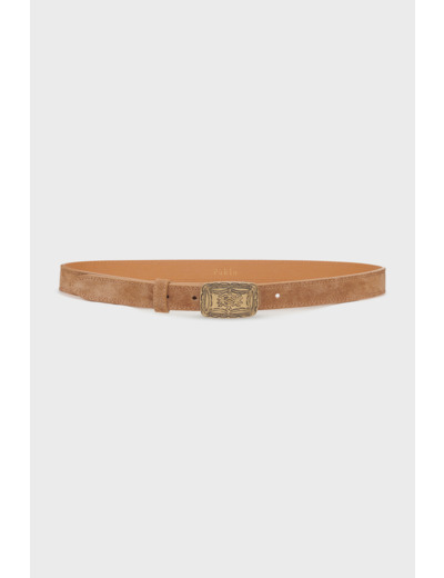 Ceinture en cuir velours - LENY