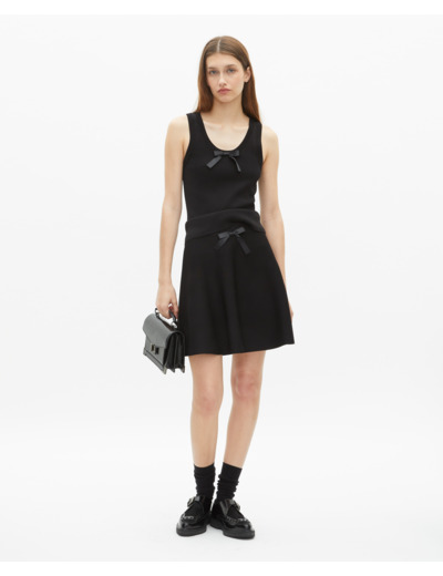 Top en maille noir black