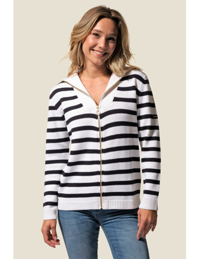 Veste Marinière femme zippée Daisy