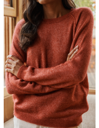 Pull en mohair col rond