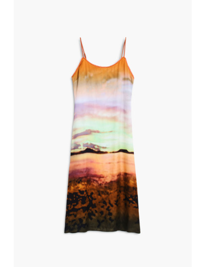 Robe Sans Manches En Tissu – Femme