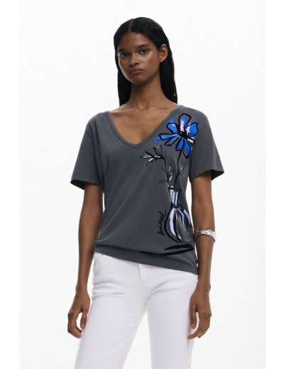T-Shirt À Manches Courtes En Maille – Femme