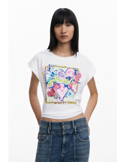 T-Shirt À Manches Courtes En Maille – Femme