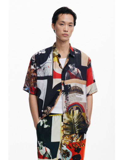 Chemise À Manches Courtes En Tissu – Homme