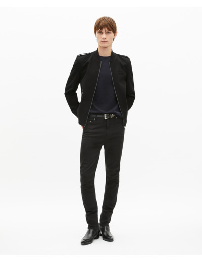 Blouson teddy en coton noir black