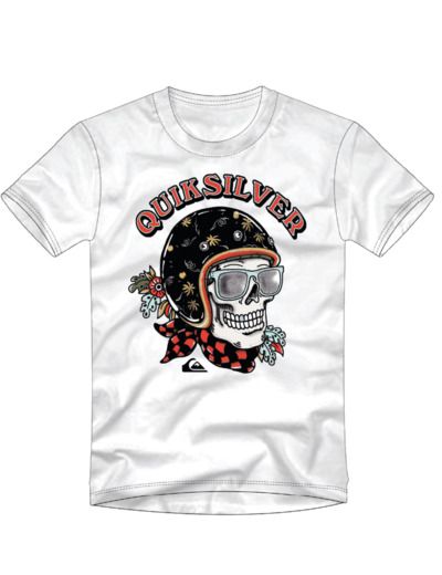 T-shirt Quiksilver blanc classique