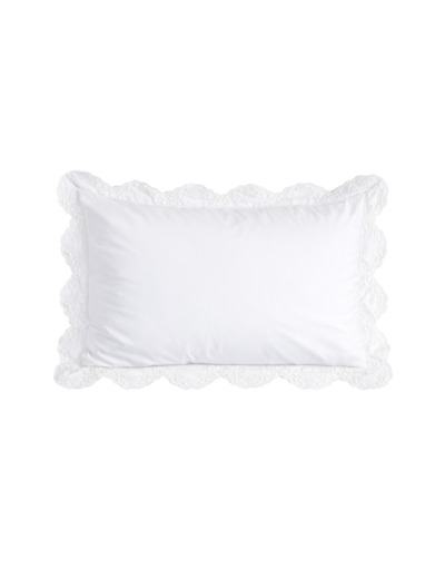 Taie d'oreiller Héloise | Percale brodée | Tradition des Vosges