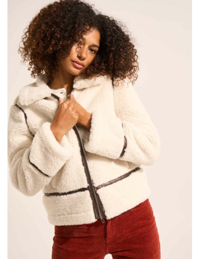 Blouson en fausse fourrure