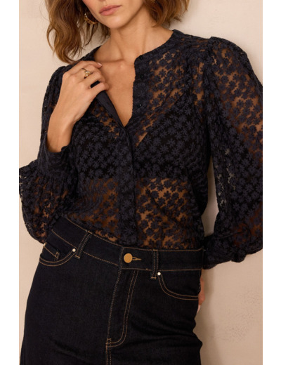 Chemise CAMOMILLE en coton brodée